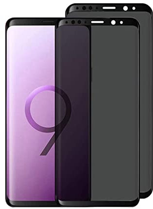 [2 Stück] Sichtschutz für Samsung Galaxy S9 / Galaxy S8 - Anti-Spy Sichtschutzfolie 9H Härte, Anti-Spähen Privatsphäre Schutzfolie,Gehärtetes Glas Folie Blickschutzfolie, Privacy Screen