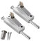 2 Pcs Aluminum Alloy Glass Door Locks, Floor Latch Lock, Door Bolts, Anti-Theft Lock Security Revolving Door Latch, for Bathroom Toilet Shop Frameless Glass Doors (Silver)