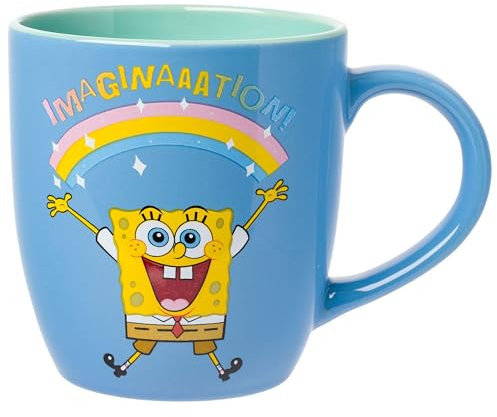 Silver Buffalo Spongebob Squarepants Rainbow Imagination Keramik-Kaffeetasse, 510 ml