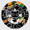 50 Stück Schwarze Katze Aufkleber Wasserflaschen Laptop Telefon Gitarre Skateboard Computer Koffer Fahrrad Black Cat Vinyl Stickers Wasserdicht Ästhetisch Aufkleber für Jugendliche Kinder Erwachsene