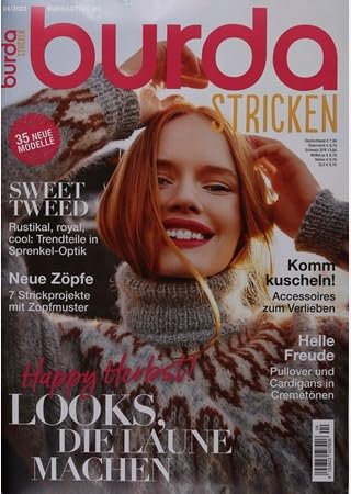 Burda Stricken 4/2023 - Nähanleitung - Schnittmuster - Schwarz - 4192823507906 - 537049