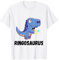 Niedlicher Dinosaurier-Ringträger Ring Dino Hochzeit Party Sicherheit T-Shirt