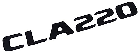 3D ABS Schwarz Auto Klebebuchstaben Kofferraum CLA220 4MATIC Emblem Abzeichen Aufkleber Kompatibel for Mercedes CLA 220 AMG C117 W117 Zubehör (Color : CLA220 Glossy Black)