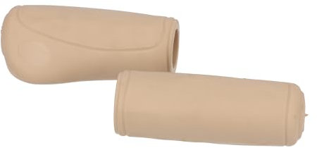 Fahrrad Griffe 92 mm NR.438 Ellipsis beige paarweise TPE Schaltgriff Kindergriff