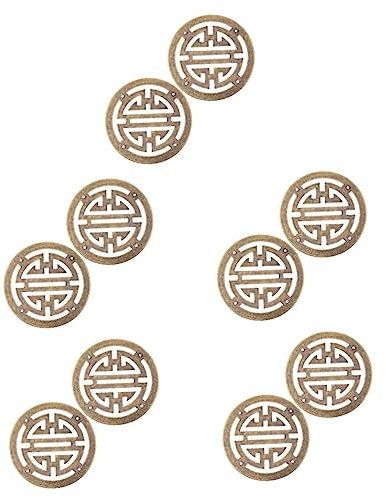 jojofuny 10stücke Dekorative Holzapplikationen Für Schmuckkästen Antike Möbelverzierungen Chinesischer Stil Einfache Installation Langlebig Für Elegante Einrichtung