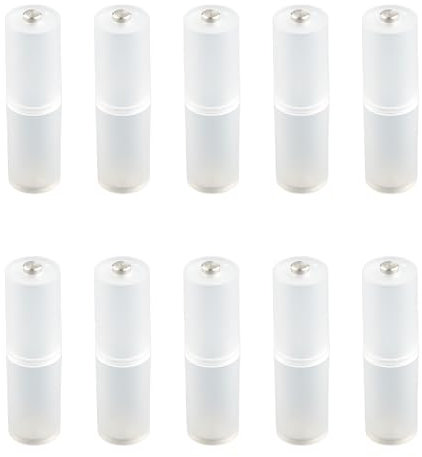 Thyonta 10 PCS Battery Holder Converter - Battery Holder Adapter Cell Plastic Case Switcher for AAA to AA Size