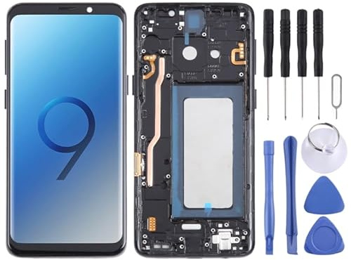 Écran LCD pour téléphone portable Galaxy S9 SM-G960 TFT LCD Digitizer Assemblée complète avec cadre (Noir) Pièce de réparation