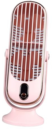 Tisch-Turmventilator, Leiser Betrieb, USB-Stecker, 5 Gänge, Turbolader-Luftstrom-Technologie, Turmventilator für Verschiedene Einstellungen (PINK)
