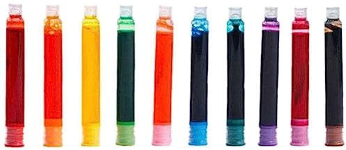 10 Colors/Box Ink Sac Ink Cartridge Set for 3.4mm Fountain Pen Disposable Ink Writing Colored Ink Office Supplies Refills School