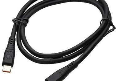 iTechCover USB C to USB C Charging Cable Cord/Charger Power Lead Wire Compatible with Samsung A13 A23 A54 A53 A04S / (1m / 3.3ft) / Black