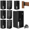 8Pcs Concealed Joist Hanger 2x4 Brackets Steel Powder Coated Mount Pergola Brackets for Deck Railing Railing Racket