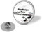 Personalisierte Anstecknadel mit Ihrem Bild, Foto, Text, Logo – Individuelle Runde Anstecknadel mit Schmetterlingsverschluss für Hemd, Jacke, Business, Hochzeit, Personalisiert, 2,5 X 2,5 Cm