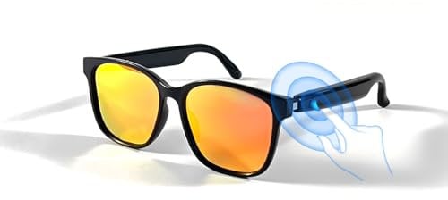 Wireless Bluetooth Glasses for Men Women Shades Sun Protection Polarised Smart Sunglasses with Open Ear Earbuds, Wireless Polarized Fishing Driving Hiking Sports Sunglasses with Bluetooth Speaker