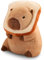 WESOPAN Capybara Plüschtier, Niedliche Capybara Kuscheltier Plushies Puppen Super Weiche Gefüllte Spielzeug Plüsch für Home Deko Kinder Geschenke (30cm Wearable Toast)