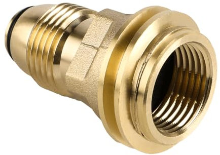 Sarini Propantank-Adapter für Camping, Outdoor, Propan-Füllarmaturen, Gasherd-Adapter, praktischer Gasflaschen-Umfüllanschluss für Grills, Öfen, Heizgeräte