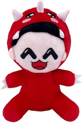 Super JAKES Omz Plush,7.8 Omz Crew Plushies,Soft Stuffed Animal Pillow Figure Doll Birthday Gifts for Adult Kids Game Fans (Red)
