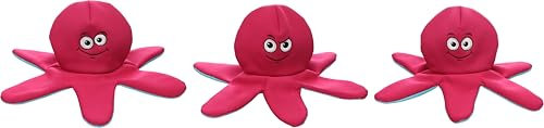 Flamingo Hundespielzeug Fronne Oktopus Emoji – Rosa – 40 cm | Schwimmfähig, strapazierfähig & unterhaltsam!