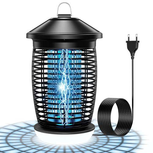 PALONE Lampe Anti Moustique 4500V Tue Mouche Electrique avec UV 20W, Anti Moustique Interieur Exterieur avec LED 9W Câble 3m, Élimine Efficacement Insectes Volants et Moustiques, pour Cuisine Potager