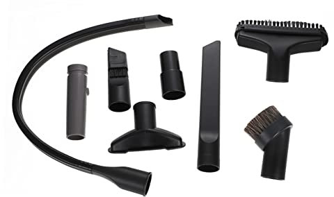SEWOART 1Ensemble Set Accessoires pour Aspirateur Embouts Flexibles Kit Vide pour Nettoyage des Coins et Étroits