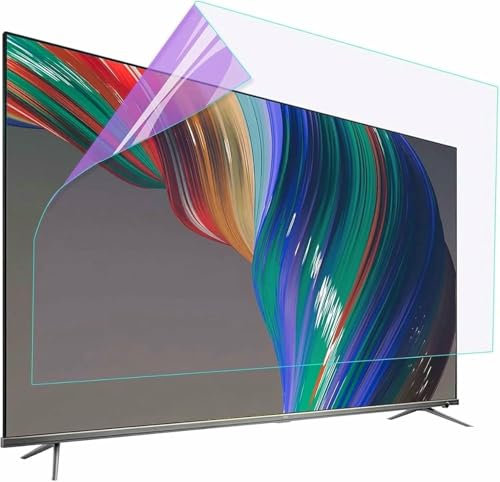 BGVYFXEZ Anti-Blaulicht-TV-Displayschutz, Matte Anti-Glare-Folie, für LCD, LED, OLED und QLED 4K HDTV