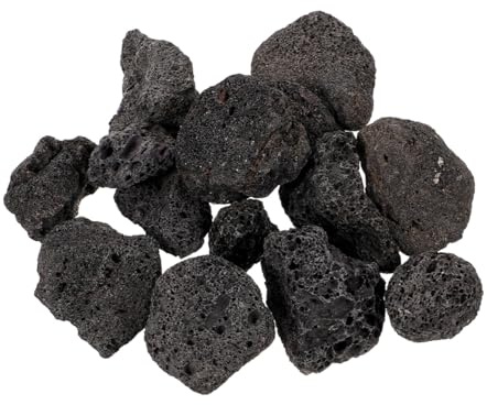 NESTINGHO Natural Volcanic Lava Rocks for Plants and Aquarium Landscaping Porous Aeration Stones for Garden Beds and Fish Tanks Lightweight Decorative Bag