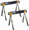 ToughBuilt 1 Pair C700 Sawhorse-JOBSITE Table, Silver/Grey, Large