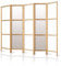 decomonkey Paravent Raumteiler Innen Weiß Orient 225x171 cm 5 Teilig Room Divider Wall Raumteiler Stehend Trennwand Sichtschutz Spanische Wand Sichtschutzwand Wohnzimmer Holz Japan Spa Zen