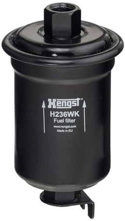 HENGST - Kraftstofffilter H236WK - Hochwertiger Kraftstoff-Leitungsfilter für KFZ - Entfernt Staub und Schmutz aus Otto- oder Dieselmotoren - Schützt das Einspritzsystem