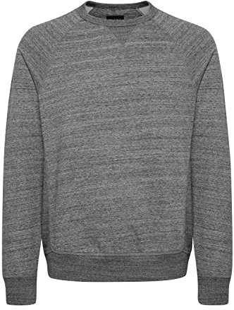 Blend BHAlton Herren Sweatshirt Pullover Pulli mit Rundhalsausschnitt, Größe:L, Farbe:Pewter Mix (70817)