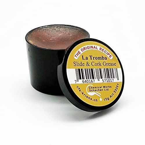 La Tromba Grasso per Scorrevoli (Made in Switzerland) + Panno di pulizia in microfibra - Soundman Kit di pulizia per rame, Tromba, Bugle, Cornet, Cor Alto, Cor Francese, Baritono, Euphonium, Tuba