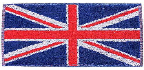 United Kingdom Union-Jack-Barhandtuch für Zuhause oder Kneipe, 100 % Baumwolle, 50 x 23 cm