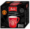 Melitta Porcelain Red Mug with Manchester United Crest Logo in a Gift Box