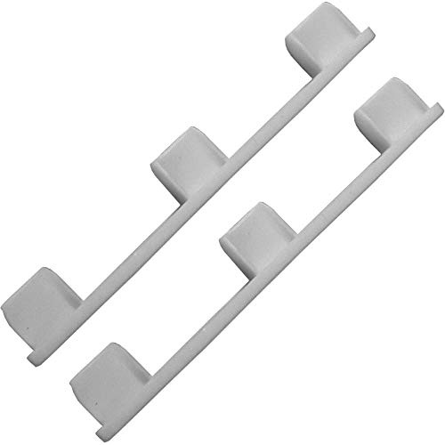 Bestlivings Endkappen (2 Stück) für Vorhangschiene Aluminium - Silber 3/4-Lauf