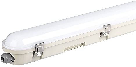 LED Deckenleuchte Feuchtraum 120 cm Feuchtraumwannenleuchte LED Garagenlampe LED Röhre, Tageslicht Kaltweiß, 1x LED 36 Watt 4320 Lumen, Reihenschaltung