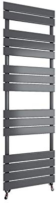Towel Rail Radiator Flat Panel Designer Central Heating RADs Anthracite 1600x450mm