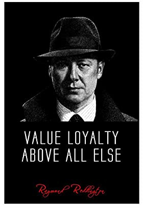 YINGXI The Blacklist Poster Raymond Red Reddington TV-Serie klassische Zitate 8 Leinwand Wand Schlafzimmer Dekor Bild Sport Landschaft Büros Raumdekor Geschenk Rahmen:30 x 45 cm
