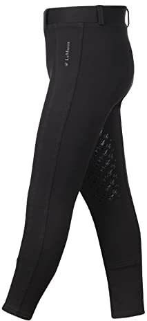 LeMieux Junior Pro Jodhpurs for Girls & Young Riders - Equestrian Riding Tights - Full Seat Youth Horseback Riding Gear (Blac k/ 11-12 Years) Black
