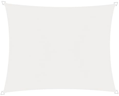 Windhager Sonnensegel CANNES, Weiß, rechteckig, Beschichtetes Polyestergewebe, 3 x 2 m, 180 g/m², Sonnenschutz für Garten, Terrasse oder Balkon, inklusive Befestigungsseil, reißfest, waschbar