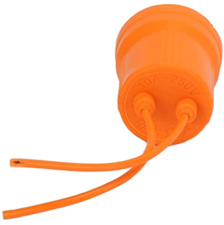 Douille de lampe chauffante, douille de lampe chauffante pour volaille douille de lampe chauffante infrarouge anticorrosion étanche durable pour poulet pour reptile(Petite douille de lampe orange)