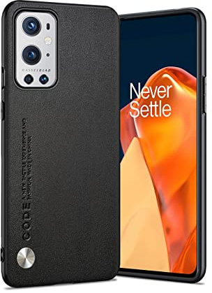 Puxssul für OnePlus 9 Pro Hülle 5G (2021), weiche TPU-Kunstlederhülle,Extrem leichte Ultraleichte Kameraschutzhülle aus Leder für OnePlus 9 Pro 5G (Schwarz)