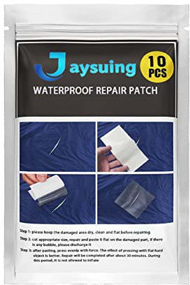 Niktule Multifunctional Tent Repair Tape, Waterproof Fabric Vinyl Repair Tape, Tenacious Sealing Tapes for Exercise Ball, Kayak, Inflatable Bed, Pool Float