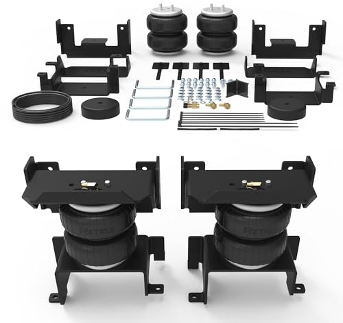 RETRUE Rear Air Bags Suspension Kit for 2015-2025 Ford F150 Truck Towing, 5000 Lbs of Load Leveling Capacity, Replacement for Firestone 2582 Ride Rite Airbags for Trucks Rear Suspension