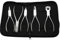 5 StüCke Edelstahl Optik Brillen Optiker Brillen Rahmen Reparatur Optische Zangen Werkzeug Kit mit Schwarz Tasche