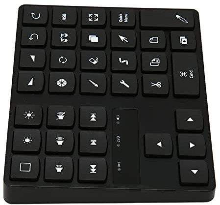 Dioche Procreate-Shortcut-Tastatur - ABS-Zeichnungstastatur Mit 35 Tasten, One Handedomic Drawing für OS X