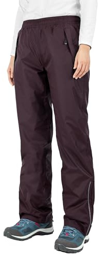 33,000ft Women's Waterproof Trousers Lightweight Rain Overtrousers Ladies Mesh Lined Windproof Rain Pants for Outdoor Golf Fishing Hiking Rainwear