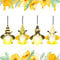 Bee Garden Gonk, Bumble Bee Gnome Pendentif avec lampe,Spring Gonk Bumble Bee Gnomes Gonks Gnome Statue Bee Gnome Spring Decor Doll Ornaments Indoor Spring Decor For Home (01)