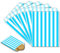 100 Stück Naschitüten Candy Bar Hellblau Papiertüten Klein Kraft Butterbrottüten Bunt 13x18cm Mini Geschenktüten Papiertüten Bunte Tüten Candybar brotpapiertüten für Halloween,Weihnachten,Hochzeiten
