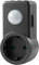 conecto Detector de movimiento por infrarrojos para enchufe interior, LED, 120°, IP20, sensor crepuscular (1 unidad), antracita