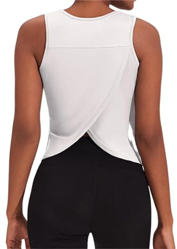 Weardear Damen Tank Top Sommer Sports Shirts Oberteile Frauen Open Back Tank Tops Training Racerback Fitness S-XXL