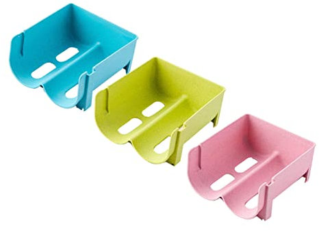 ABOOFAN 3pcs Boxes Beverage Storage Box Classified Cases Horizontal Wine Holder Bottle Holder Clear Bins Wine Rack Stackable Upright Freezers Soda Can Basket Shelf Plastic Drawer